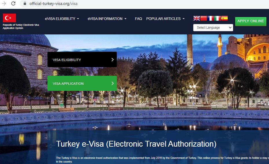 TURKEY VISA ONLINE APPLICATION - IRELAND IMMIGRATION CONSULATE